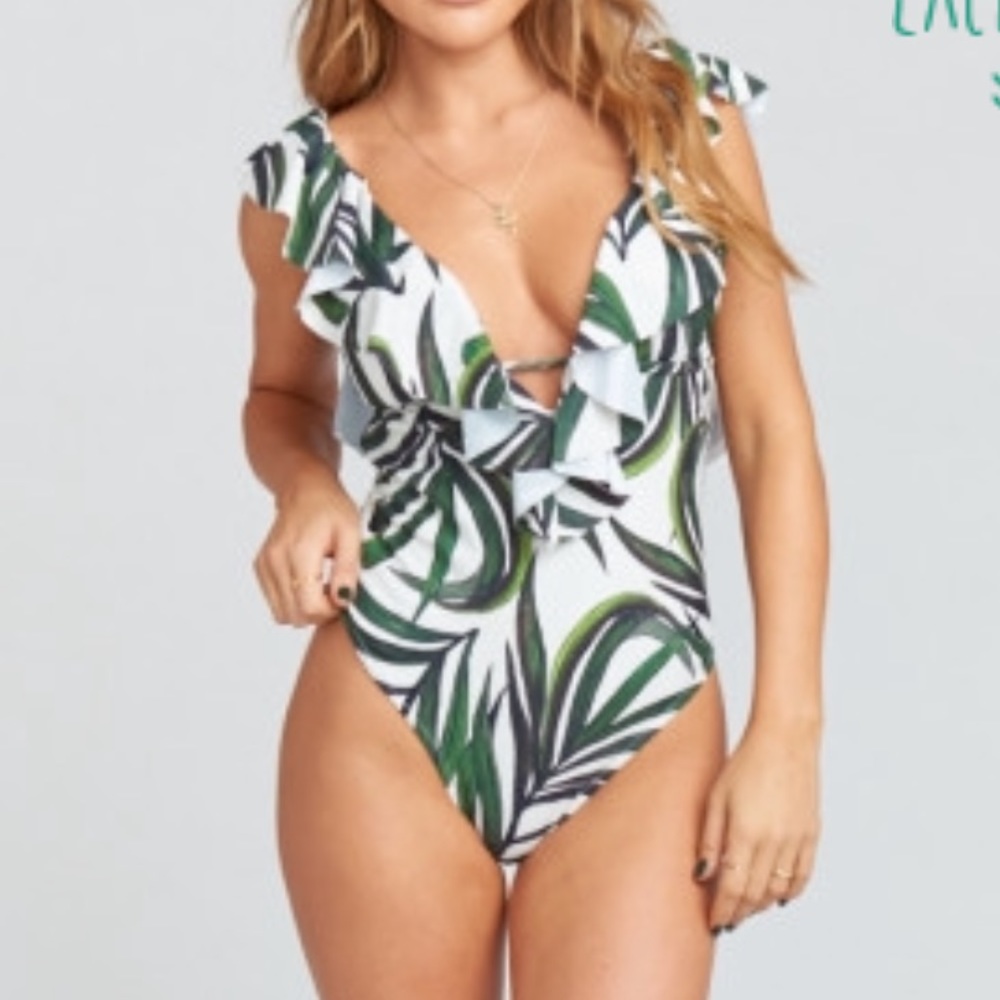 Show Me Your Mumu Capri Ruffle one piece swim